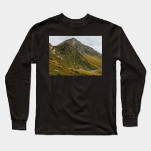 Granite Mountain Peak on Greina High Plain Long Sleeve T-Shirt